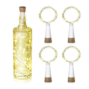2M 20LED Wine Bottle Stopper Fairy Light USB Rechargeable Cork String Light Liquor Bottles Christmas Party Wedding Decor Garland