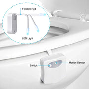 Smart PIR Motion Sensor Night Light Toilet Light Waterproof Toilet Seat For Toilet Bowl Backlight WC Lighting LED Luminaria Lamp